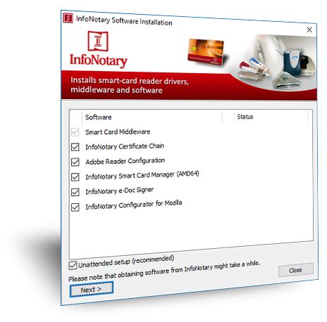 infonotary smart card manager|infonotary software installation.